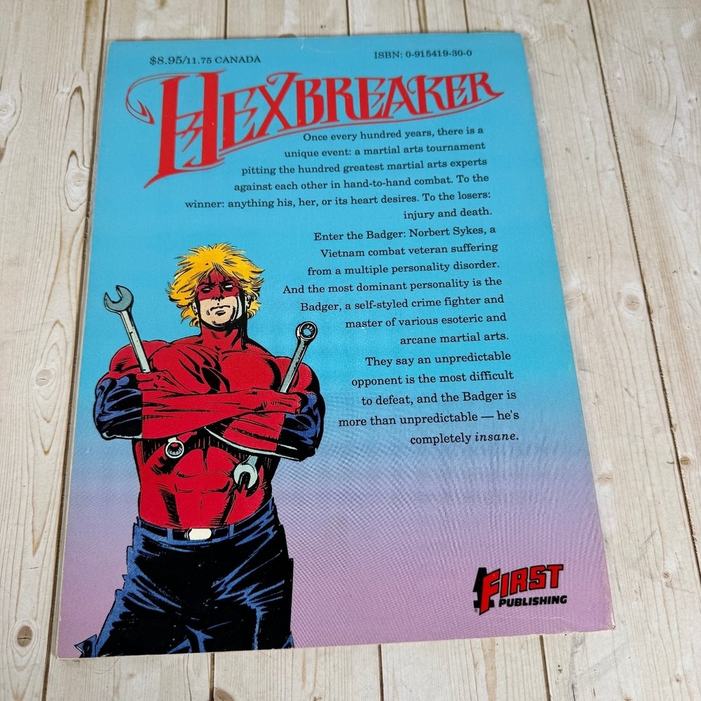 Hexbreaker Mike Baron Bill Reinhold 1988 First Printing Graphic Novel First - Picture 2 of 8
